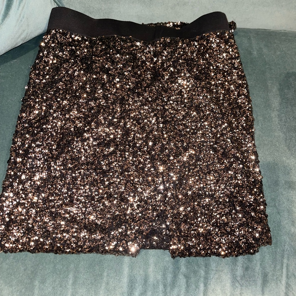 Sequin MIDI Skirt